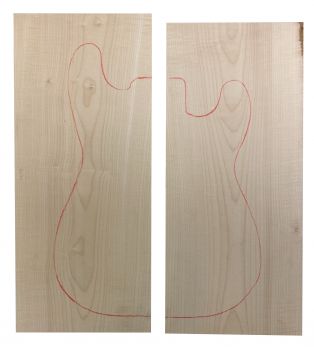 Body Sycamore / Maple A plain, 2-pcs. unglued, FSC®100%